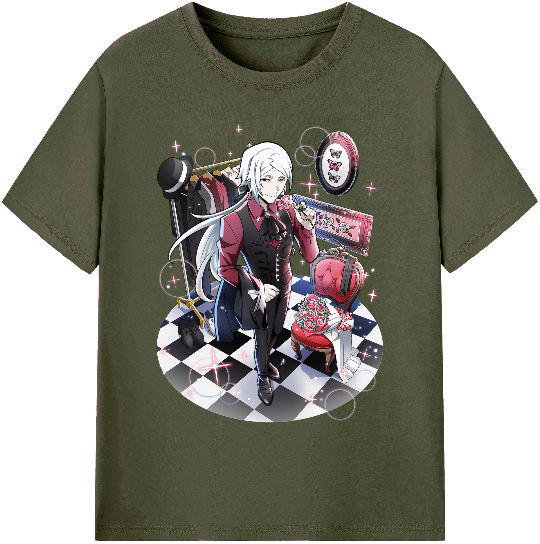 （画像用） 文豪ストレイドッグス Bungo Stray Dogs 綿100％ メンズ半袖Tシャツ｜肌触りやわらか＆通気性